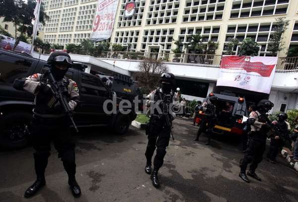 Simulasi Pengamanan Pemilu di MK Digelar Usai Solat Jumat