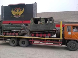 Kopassus Terjunkan Hagglund Bantu Evakuasi Korban Letusan Kelud