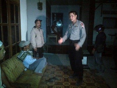 Beri Jaminan Keamanan, Polisi Patroli Keamanan Di Lereng Kelud