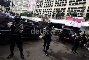 Simulasi Pengamanan Pemilu di MK Digelar Usai Solat Jumat