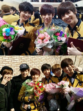 Youngmin, Kwangmin dan Minwoo Boyfriend Rayakan Kelulusan SMA