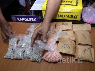 2.400 Butir Ekstasi Diamankan Polisi