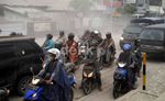 Ketebalan Abu Gunung Kelud di Yogya 3 Cm