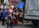 Evakuasi Korban Gunung Kelud di Malang