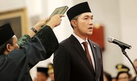 Muhammad Lutfi disumpah. (Setpres).