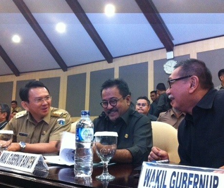 Ahok, Rano Karno dan Deddy Mizwar Bahas Pembentukan UU Megapolitan