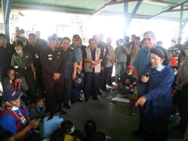 SBY Minta Pengungsi Kelud Tidak Buru-buru Pulang ke Rumah
