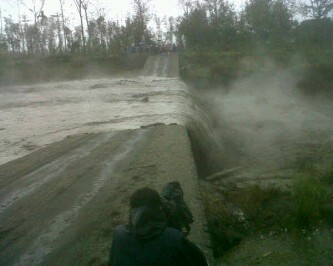Lahar Dingin Putus Jembatan Kali Sambong Malang