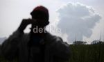 Gunung Kelud Masih Keluarkan Asap Tebal
