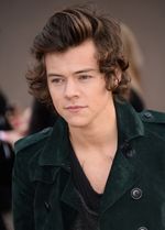 Gaya Harry Styles di London Fashion Week 2014