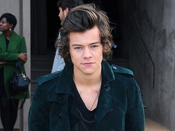 Gaya Harry Styles di London Fashion Week 2014