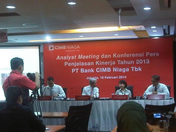 Laba CIMB Niaga Stagnan di Rp 4,28 Triliun Sepanjang 2013