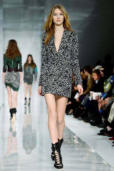 Antonio Berardi. Fall/Winter 2014. London Fashion Week 2014. [Photo by Ben A. Pruchnie/Getty Images]