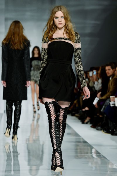 Antonio Berardi. Fall/Winter 2014. London Fashion Week 2014. [Photo by Ben A. Pruchnie/Getty Images]