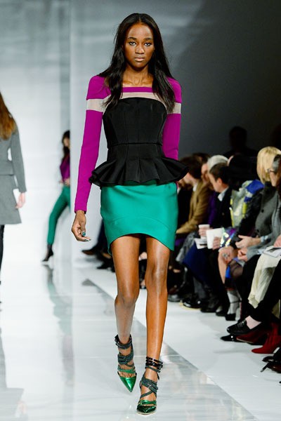 Antonio Berardi. Fall/Winter 2014. London Fashion Week 2014. [Photo by Ben A. Pruchnie/Getty Images]