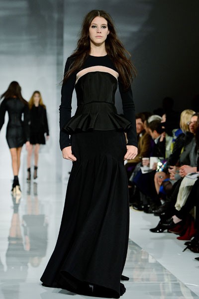 Antonio Berardi. Fall/Winter 2014. London Fashion Week 2014. [Photo by Ben A. Pruchnie/Getty Images]