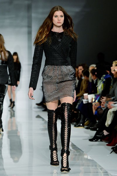 Antonio Berardi. Fall/Winter 2014. London Fashion Week 2014. [Photo by Ben A. Pruchnie/Getty Images]