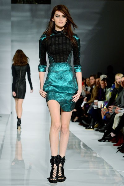 Antonio Berardi. Fall/Winter 2014. London Fashion Week 2014. [Photo by Ben A. Pruchnie/Getty Images]