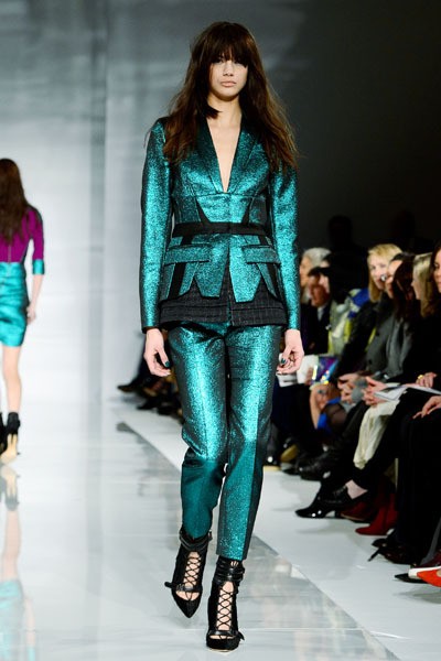 Antonio Berardi. Fall/Winter 2014. London Fashion Week 2014. [Photo by Ben A. Pruchnie/Getty Images]