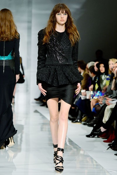 Antonio Berardi. Fall/Winter 2014. London Fashion Week 2014. [Photo by Ben A. Pruchnie/Getty Images]