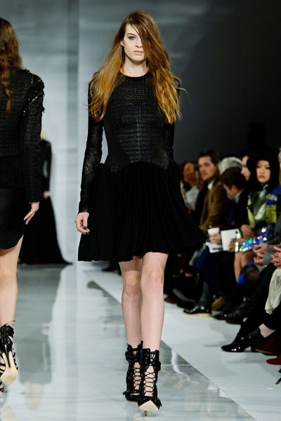 Antonio Berardi. Fall/Winter 2014. London Fashion Week 2014. [Photo by Ben A. Pruchnie/Getty Images]