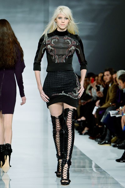 Antonio Berardi. Fall/Winter 2014. London Fashion Week 2014. [Photo by Ben A. Pruchnie/Getty Images]