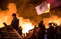 Bentrokan ini merupakan yang terbesar selama 12 minggu gelombang demonstrasi di negeri itu. Getty Images/Brendan Hoffman.
