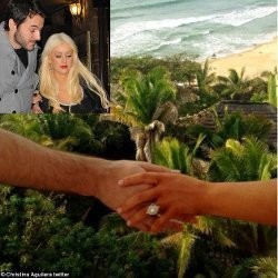Indahnya Cincin Tunangan Christina Aguilera