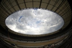 Estadio Mineirao yang terletak di Belo Horizonte, Brasil. Stadion ini berkapasitas 62.547 tempat duduk. AFP/Christophe Simon.
