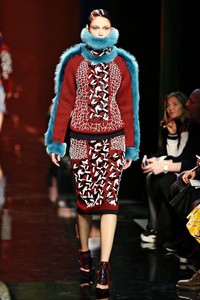 Peter Pilotto, Fall/Winter 2014. London Fashion Week 2014. [Photo by Miles Willis/Getty Images]