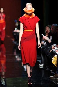 Peter Pilotto, Fall/Winter 2014. London Fashion Week 2014. [Photo by Miles Willis/Getty Images]