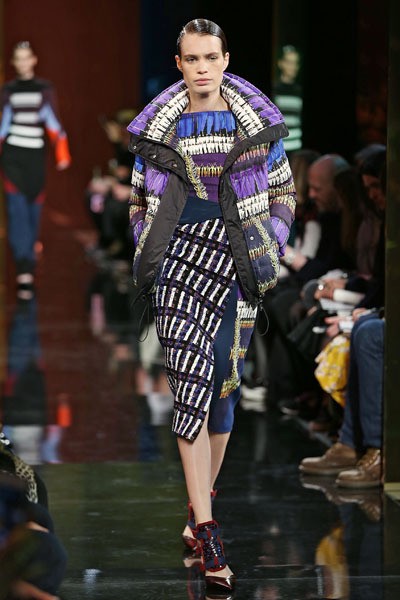 Peter Pilotto, Fall/Winter 2014. London Fashion Week 2014. [Photo by Miles Willis/Getty Images]