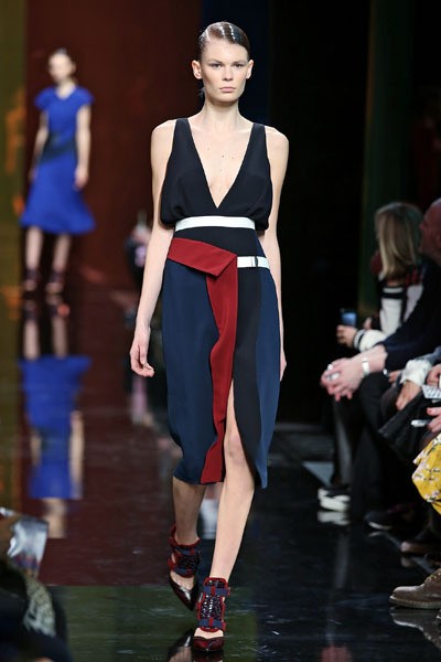 Peter Pilotto, Fall/Winter 2014. London Fashion Week 2014. [Photo by Miles Willis/Getty Images]