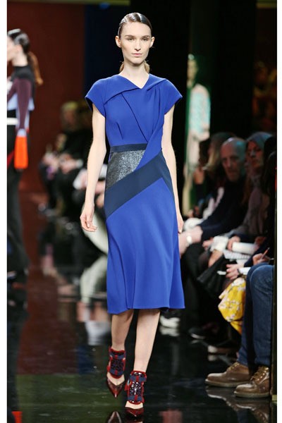 Peter Pilotto, Fall/Winter 2014. London Fashion Week 2014. [Photo by Miles Willis/Getty Images]