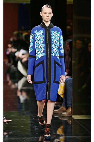 Peter Pilotto, Fall/Winter 2014. London Fashion Week 2014. [Photo by Miles Willis/Getty Images]