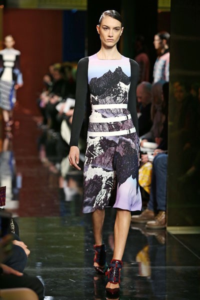 Peter Pilotto, Fall/Winter 2014. London Fashion Week 2014. [Photo by Miles Willis/Getty Images]