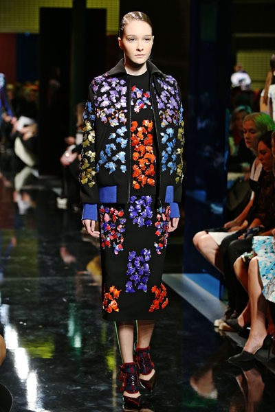 Peter Pilotto, Fall/Winter 2014. London Fashion Week 2014. [Photo by Miles Willis/Getty Images]