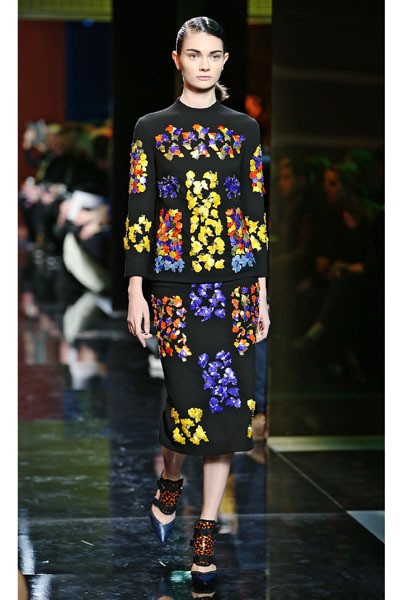 Peter Pilotto, Fall/Winter 2014. London Fashion Week 2014. [Photo by Miles Willis/Getty Images]