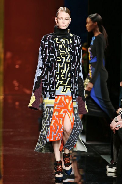 Peter Pilotto, Fall/Winter 2014. London Fashion Week 2014. [Photo by Miles Willis/Getty Images]