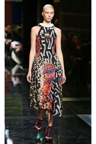 Peter Pilotto, Fall/Winter 2014. London Fashion Week 2014. [Photo by Miles Willis/Getty Images]