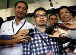 Pasek, Yudi Latif dan Misbakhun Besuk Anas