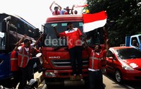 Aksi tersebut untuk meminta Pertamia membayar uang lembur. Lamhot Aritonang/detikFoto.