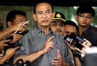 Kedatangan Suryadharma Ali  untuk melanjutkan rapat koordinasi terkait revisi Peraturan Pemerintah Nomor 7 Tahun 2004 tentang tarif atas penerimaan negara bukan pajak di Kementerian Agama. Lamhot Aritonang/detikFoto.