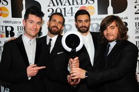 Bastille berhasil membawa pulang penghargaan British Breakthrough Act. Anthony Harvey/Getty Images.