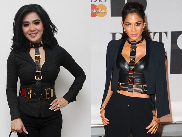 Gaya Bondage Syahrini vs Nicole Scherzinger