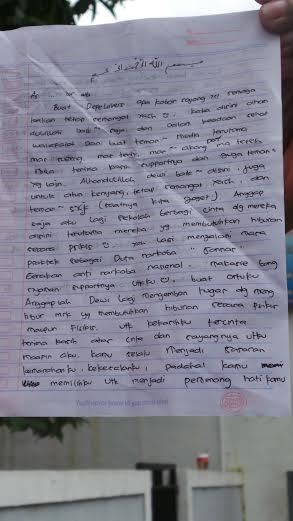 Ini Isi Surat Dewi Persik untuk Fans dan Kekasihnya dari Penjara