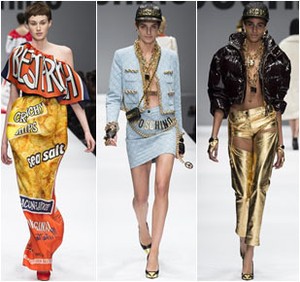 Foto: Dress Kantung Keripik dan Spongebob Hadir di Koleksi Terbaru Moschino