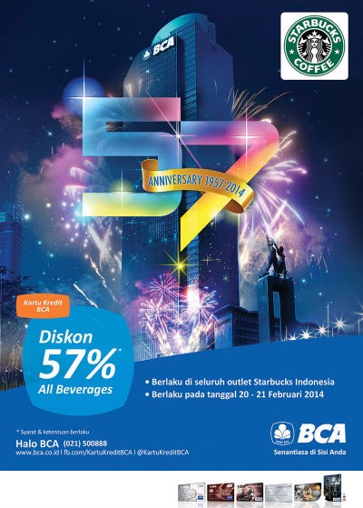 Diskon 57% di Starbucks