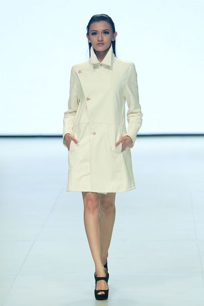 Steven Tach Natural. BNI Iniverse Bonding. Indonesia Fashion Week 2014 at Jakarta Convention Center. Senayan. Jakarta. [Foto: Mohammad Abduh/Wolipop]