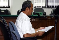 Deddy menuding ada skenario politik dalam perkara proyek Hambalang. Lamhot Aritonang/detikFoto.